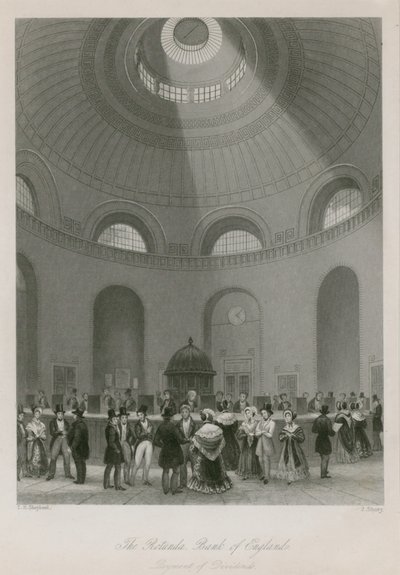 Bank of England, Rotunda van Sir John Soane door Thomas Hosmer Shepherd