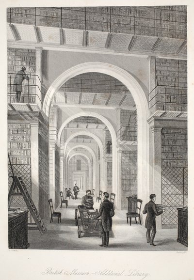British Museum, de aanvullende bibliotheek, uit 