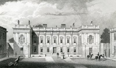 Burlington House, Royal Academy of Arts, Piccadilly, Londen door Thomas Hosmer Shepherd