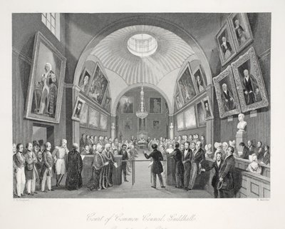 Court of Common Council, Guildhall, uit 
