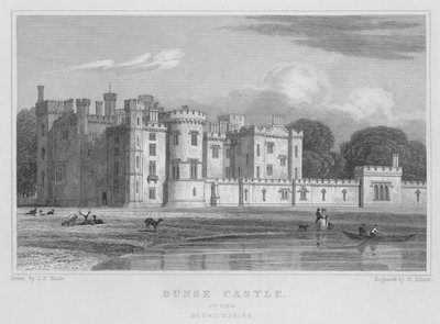 Dunse Kasteel, 2e Aanblik, Berwickshire door Thomas Hosmer Shepherd