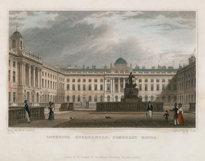 Binnenkwadrant, Somerset House door Thomas Hosmer Shepherd