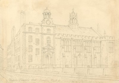 Middle Temple Hall door Thomas Hosmer Shepherd