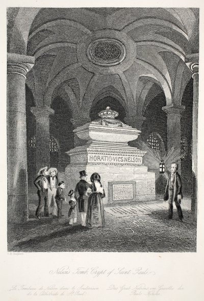 Graf van Nelson in de Crypte van St Paul