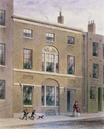 Plumbers Hall in Great Bush Lane, Cannon Street, 1851 door Thomas Hosmer Shepherd