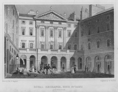 Royal Exchange, High Street, Edinburgh door Thomas Hosmer Shepherd