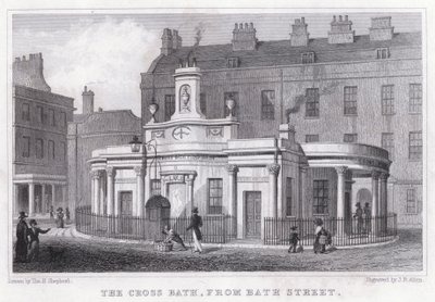 Het Kruisbad, vanaf Bath Street door Thomas Hosmer Shepherd