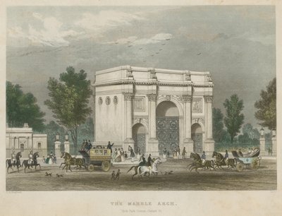 De Marble Arch, Hyde Park Corner, Londen door Thomas Hosmer Shepherd