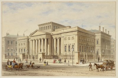 De Koninklijke Manchester Instelling, ca. 1836 door Thomas Hosmer Shepherd