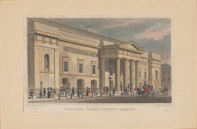 Theatre Royal Covent Garden, ca. 1830 door Thomas Hosmer Shepherd