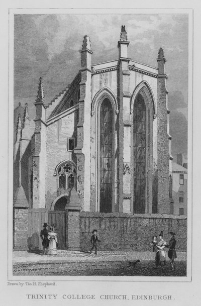 Trinity College Kerk, Edinburgh door Thomas Hosmer Shepherd