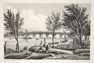 Vauxhall Bridge vanaf Millbank, uit 