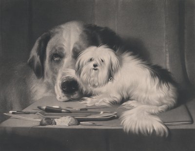 De Leeuw-Hond van Malta--De Laatste van Zijn Stam, 1844 door Thomas Landseer