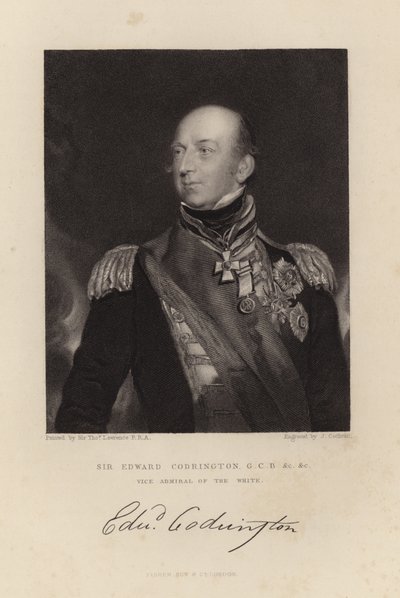 Sir Edward Codrington door Thomas Lawrence