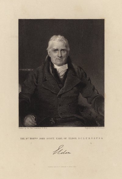 De Zeer Eerwaarde John Scott Graaf van Eldon door Thomas Lawrence