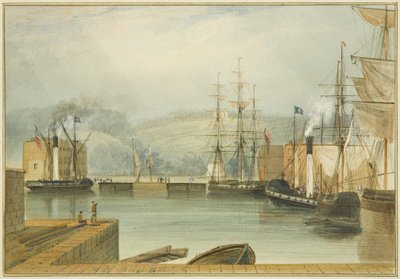 Cumberland Basin, met de raderstoomboten 