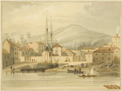 Limekiln Dock, Hotwell Road, met de brik 
