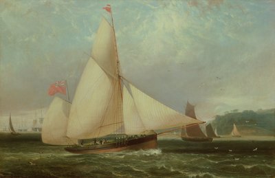 Het jacht Arundel van de 12e hertog van Norfolk door Thomas Luny