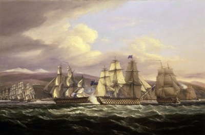 Het beleg van Toulon door Thomas Luny