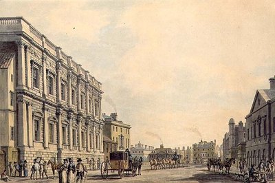 Whitehall met het Birmingham House door Thomas Malton Jnr.