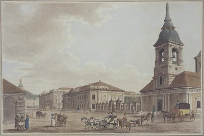 Liteyny Avenue in Sint-Petersburg, 1790 door Thomas Malton the Elder