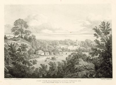 Uitzicht vanaf Blackheath richting Lee, Londen door Thomas Mann Baynes