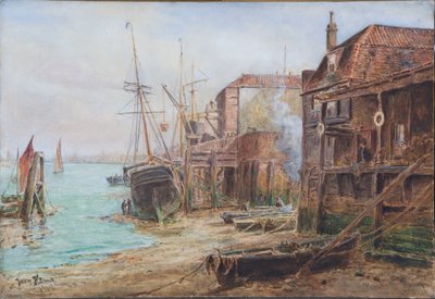 Een stukje Oud Greenwich door Thomas Marie Madawaska Hemy