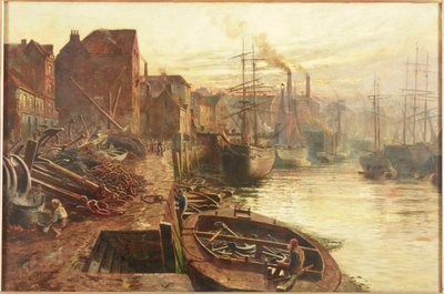 Oud Sunderland, 1885 door Thomas Marie Madawaska Hemy