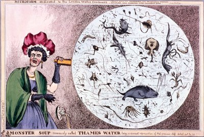 Monster soep gewoonlijk genoemd Thames water, 1828 door Thomas McLean