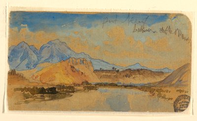 Tekening, Port Neuf Canyon, Idaho, mogelijk 1879 door Thomas Moran