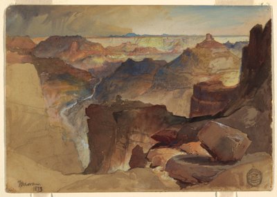 Tekening, Uitzicht vanaf Powell