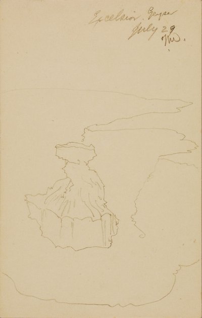 Excelsior-geiser, Yellowstone Park door Thomas Moran