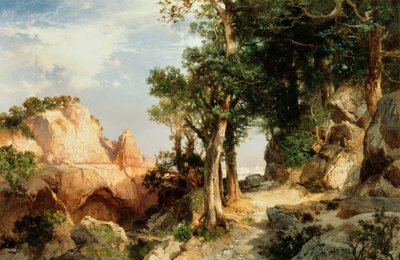 Op het Bessenpad - Grand Canyon van Arizona, 1903 door Thomas Moran