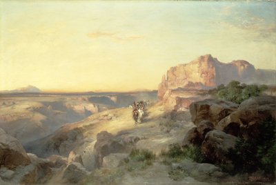 Red Rock Trail, Zuid-Utah door Thomas Moran
