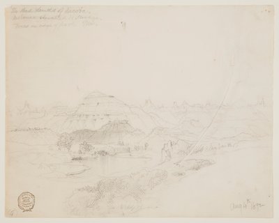 De Badlands van Dakota door Thomas Moran