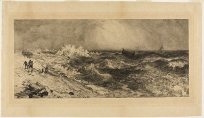 De weerklinkende zee door Thomas Moran