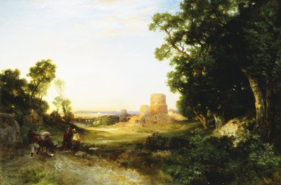 Tula, de Oude Hoofdstad van Mexico, 1908 door Thomas Moran