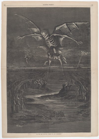 Aan de Rode Donau - "Zegen jullie, mijn kinderen!" door Thomas Nast