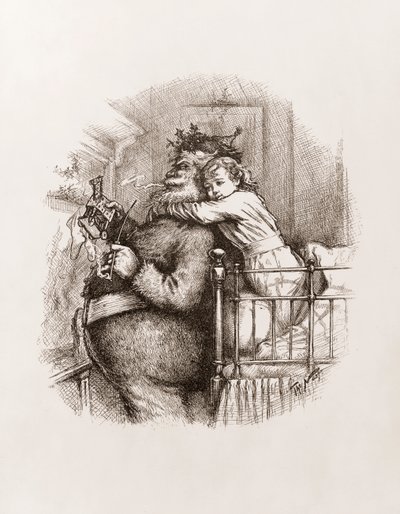 Kerstman door Thomas Nast, c.1892 door Thomas Nast