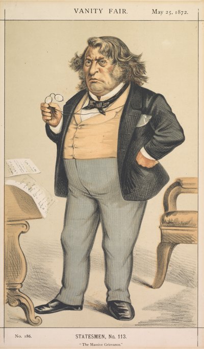 Vanity Fair: Staatsman, Nr. 113 De Massieve Grief, 1872 door Thomas Nast