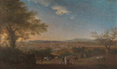 Een panoramisch uitzicht op Florence vanaf Bellosguardo door Thomas Patch