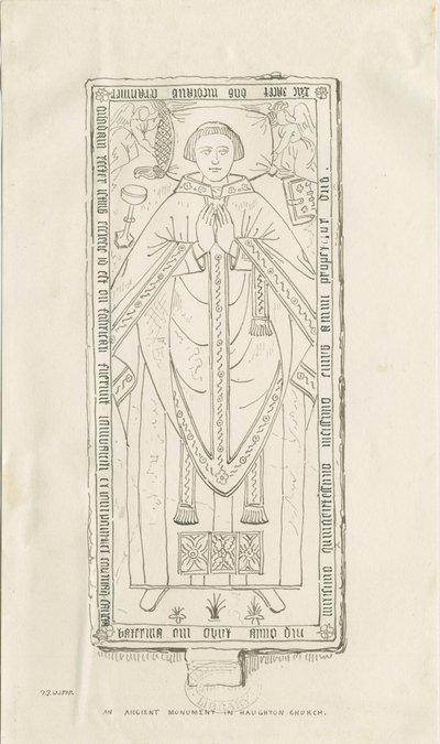 Haughton Kerk - Monument voor Nicholas Graviner door Thomas Peploe Wood