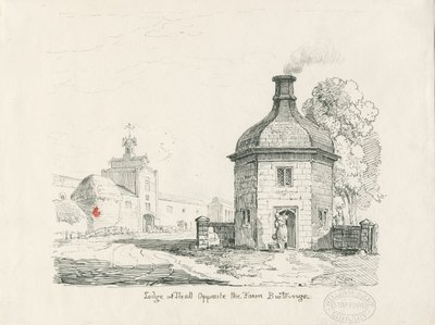 Tixall - Lodge door Thomas Peploe Wood