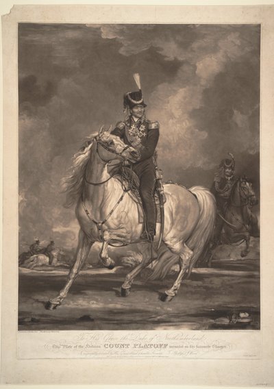 Portret van Graaf Matvei Ivanovich Platov 1757-1818, 1815 door Thomas Phillips