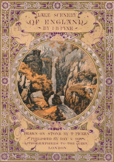 Frontispice voor Lake Scenery of England door J. B. Pyne, 1850s door Thomas Picken