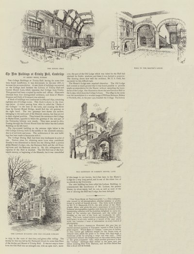 De Nieuwe Gebouwen bij Trinity Hall, Cambridge door Thomas Raffles Davison