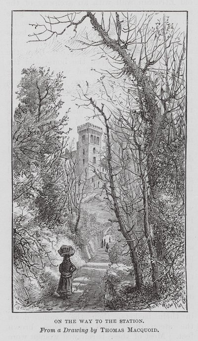 Op weg naar het station door Thomas Robert Macquoid