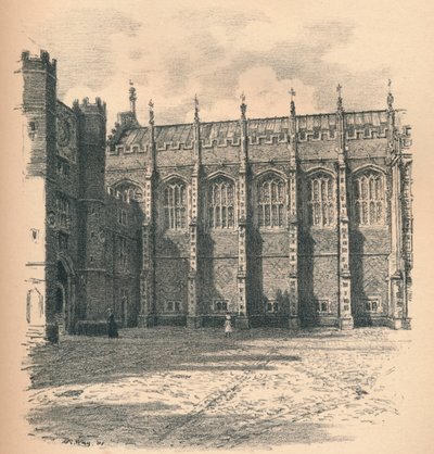 De Grote Zaal van Hampton Court Palace door Thomas Robert Way