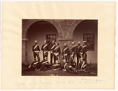 Officieren van de Fifeshire Militie Artillerie door Thomas Rodger