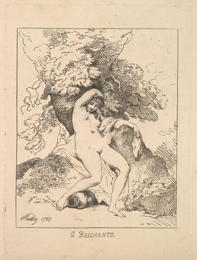 Een Bacchante, 1787 door Thomas Rowlandson
